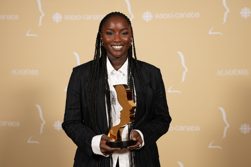 Sarahmée remporte un Gémeaux pour son animation de la série Elles